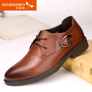 Red Dragonfly genuine leather men's shoes new 2015 business casual-tie England comfort shoes, men's shoes