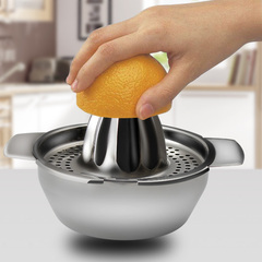 不锈钢榨汁机手动水果柠檬器压榨器压汁器榨汁器婴儿辅食工具