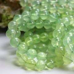 Precious Crystal Brazil green prehnite fluorescent green prehnite bracelet ladies bracelets