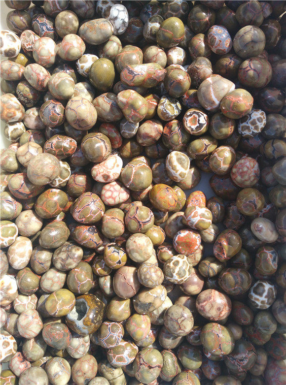 阿拉善原石玛瑙/龟背玛瑙手链,项链,配珠单颗出售