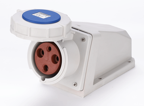 国曼mnieknes德标防水工水工业明装插座母头63aip67插头