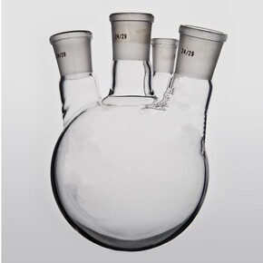四口烧瓶500ml24*24*24*24圆底烧瓶反应瓶标准口玻璃烧瓶