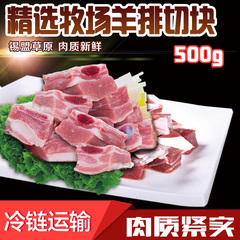 内蒙古特产羔羊肉羊排小切块草原羊大牧场生鲜500g