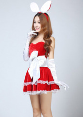 Santa Claus Christmas Costume Sexy Women Cosplay Fancy Dress