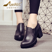 Autumn new 15 trendy European and American-style brush off coarse shoes sexy high heel shoes