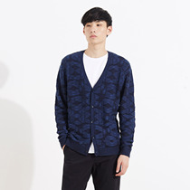 美特斯邦威2015秋装新款男立体肌理毛织开衫吊牌价269