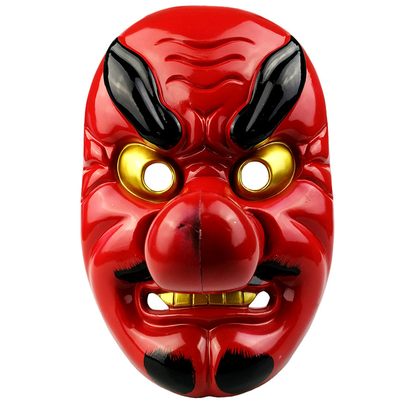 武士酒 日本_希宝万圣节日本能剧天狗面具恐怖红魔佛教般若武士动漫