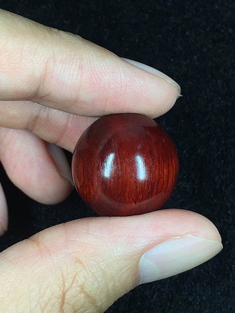 印度小叶紫檀犀牛角紫檀手串散珠木料diy配饰佛珠手链