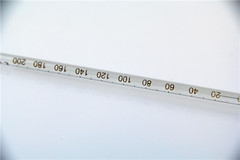 中申科教 玻棒式水银温度计 玻璃温度计 0-200度 带挂钩 30cm一支
