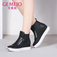 GEMEIQ/戈美其2016冬季新品休闲时装靴坡跟运动学生鞋