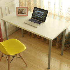 特价简易餐桌钢木电脑桌台式双人办公桌家用书桌简约写字台学习桌