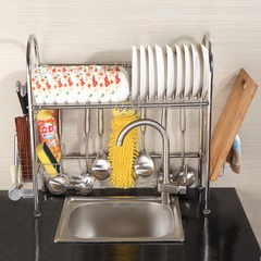 家佰利304不锈钢碗架水槽沥水架厨房置物架碗筷晾放滤滴水碗碟架