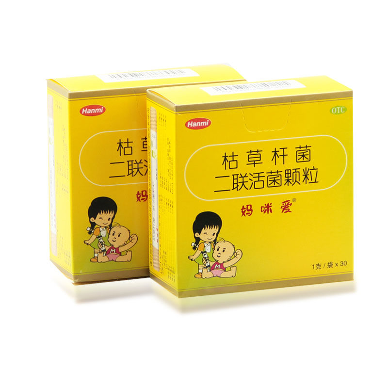 妈咪爱枯草杆菌二联活菌颗粒儿童1g*30袋/盒腹泻便秘消化不良