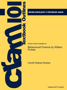 【预售】Studyguide for Behavioural Finance by Forbes, Wil...