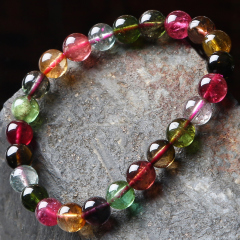 Precious Crystal natural tourmaline bracelet old pit female male fashion bracelets jewelry Valentine''s day birthday gifts