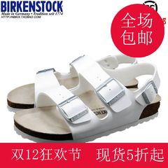 德国正品代购Birkenstock Milano博肯女士白色后跟凉拖鞋现货微瑕