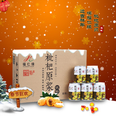 福仁缘枇杷原浆饮料 年货节礼包佳品245ml 12瓶深冬润养 厂家直销