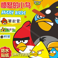 高清防水姓名贴纸宝宝名字贴幼儿园水杯贴愤怒的小鸟angrybirds