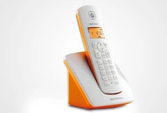 摩托罗拉 时尚数字无绳电话机 家用办公移动无线固话办座机C401C