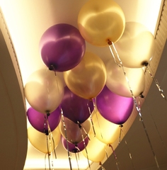 12寸加厚珠光气球批发生日派对婚房布置元旦活动金色银色珠光气球