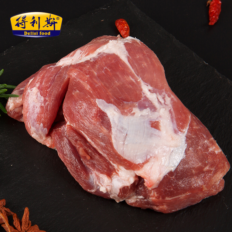 得利斯 欧得莱黑山猪前腿精肉500g 生肉新鲜整肉原切冰鲜土猪肉产品展示图5