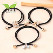 Bagen grass hair elastic hair band in black diamond hair band Korea tiara hair clip jewelry set