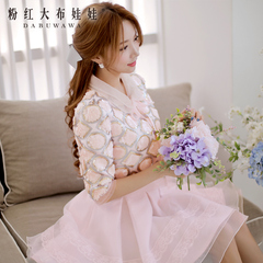 Coat women pink dolls 2015 spring new short coat socialite pink sequin shirt jacket