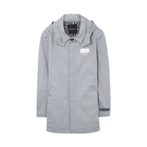 美特斯邦威2015秋装新款男中长款口袋拉链茄克吊牌价449