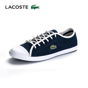 sneaker講解巴黎世家 LACOSTE 法國鱷魚女鞋 低幫淺口系帶休閑帆佈鞋 ZIANE SNEAKER 巴黎世家