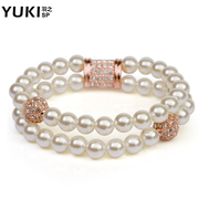 YUKI Lady pearls bracelet Korean jewelry fashion multi-Korea original designs to send female Valentine gifts