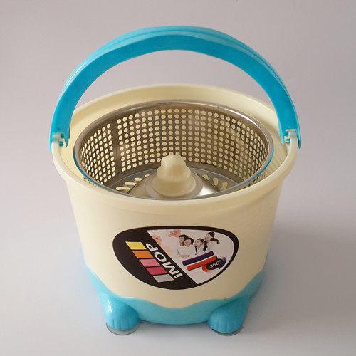 甩干桶单桶好神拖 拖把桶 小神拖旋转脱水篮甩水桶手压拖把桶包邮_不