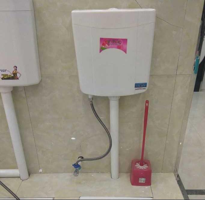 厕所蹲便器双按式节能静音水箱卫浴冲水 节水王挂式塑料水箱