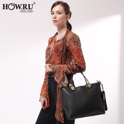 2015 new handbag crocodile pattern bag Korean version of a solid color trend fashion leisure single shoulder bag handbag