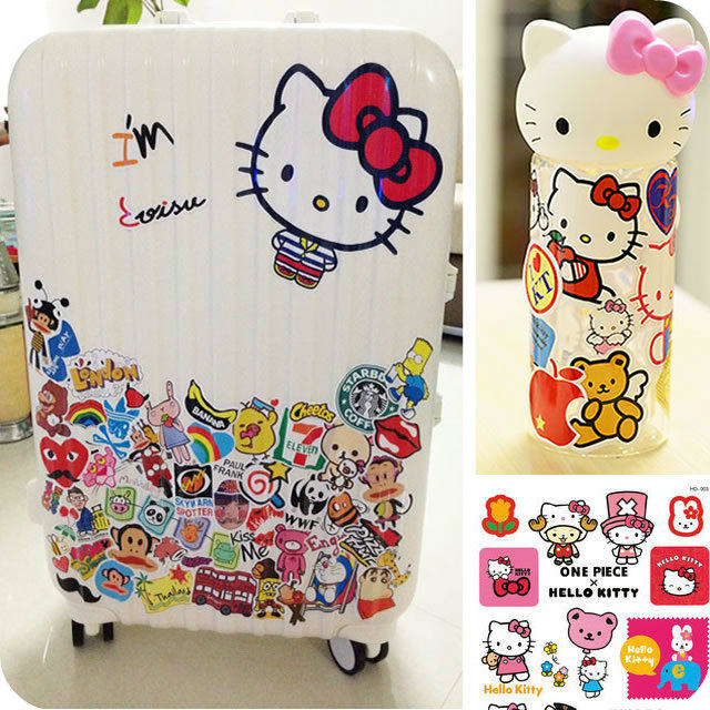 Buy Trolley luggage suitcase stickers box sticker car sticker notebook