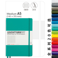 德国灯塔leuchtturm1917 中开经典方格笔记本记事本练字手账本子