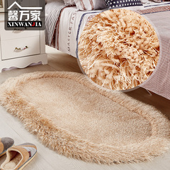 馨万家卧室地毯床边毯飘窗毯椭圆日式欧式现代简约家居毯