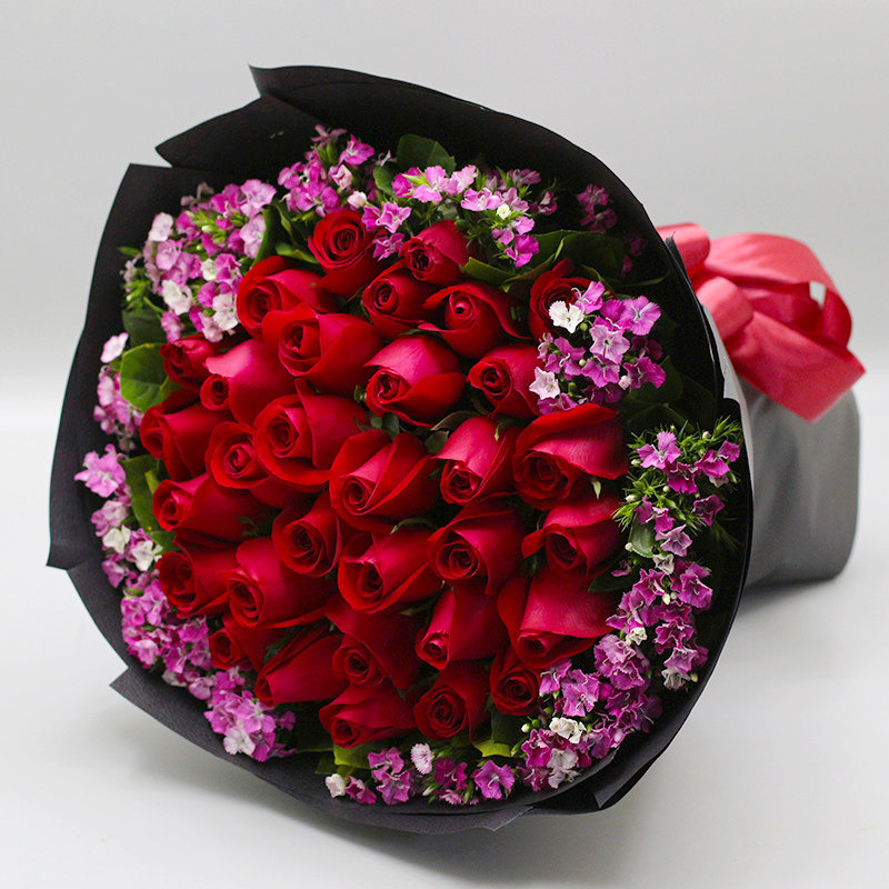 全国送花红玫瑰花束生日鲜花速递同城成都长沙合肥宁波重庆武汉店