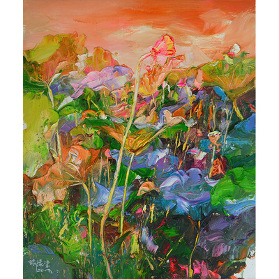 孙晓东 《映日荷花别样红》