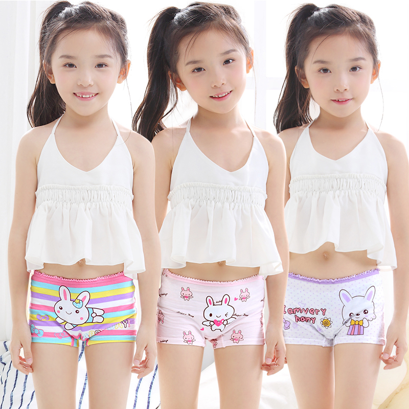 女童内裤平角纯棉中大童5幼童裤衩8儿童小孩女孩学生12四角裤短裤