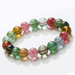 Treasure high full-color tourmaline Crystal bracelet ladies frozen Candy-colored jewelry collectible bracelets