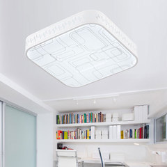 简约现代led吸顶灯温馨创意大气正方形客厅卧室餐厅灯饰书房灯具