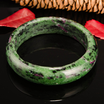 天然顶级黝帘石手镯