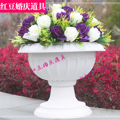 欧式风格塑料花盆罗马花盆塑料花盆路引新款花婚庆道具