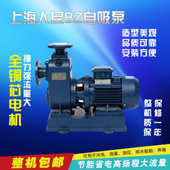 上海人民BZ自吸泵卧式管道离心泵380v大流量高扬程抽水泵三相循环
