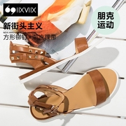 IIXVIIX summer with rivet metal comfort sandal women's shoes low SN52110373