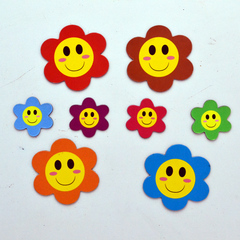 磁性花朵白板黑板专用磁贴奖励磁贴创意个性笑脸冰箱贴贴纸幼儿园