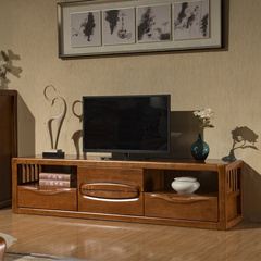 baymak电视柜实木地柜客厅柜现代中式卧室电视柜简约套房家具组合