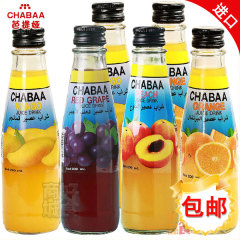 芭提娅CHABAA 4口味混合200ML*6慕斯瓶装 泰国进口瓶装水果饮料