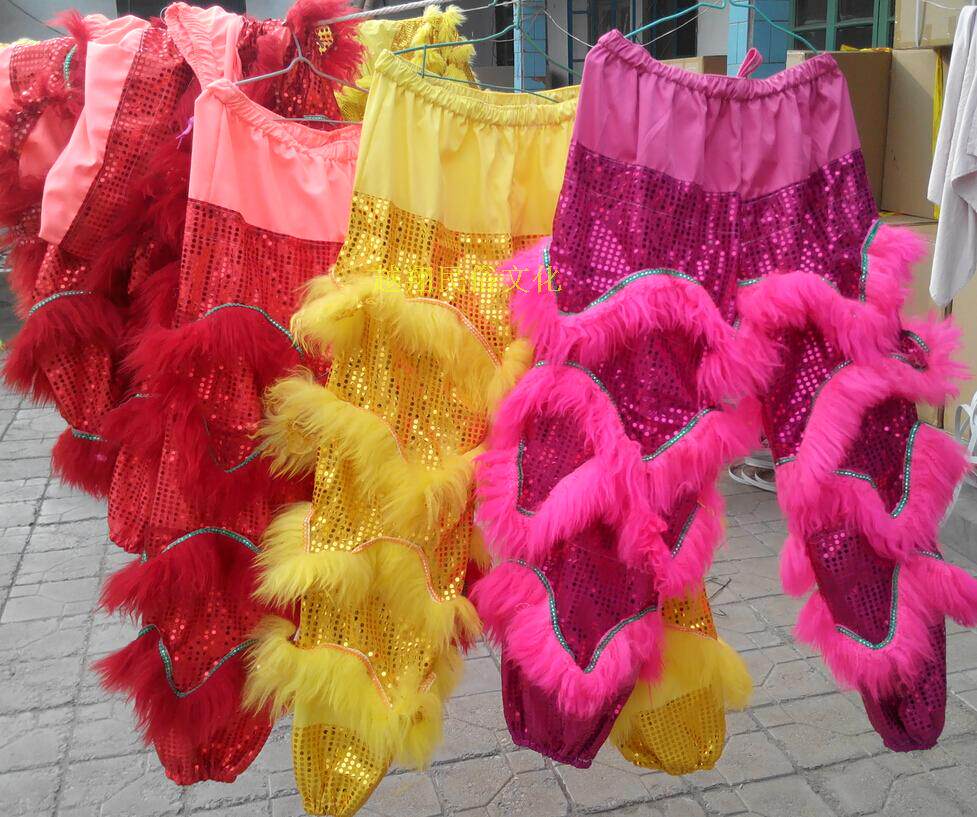 羊毛狮裤 南狮澳洲羊毛裤  南狮裤子 舞狮裤子 醒狮舞狮裤子