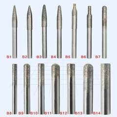 烧结石材雕刻刀金刚石磨头 CNC数控石材雕刻机大理石花岗岩刀具